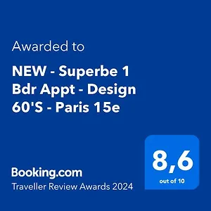 Appartement New - Superbe 1 Bdr Appt - Design 60's - 15e, Paris
